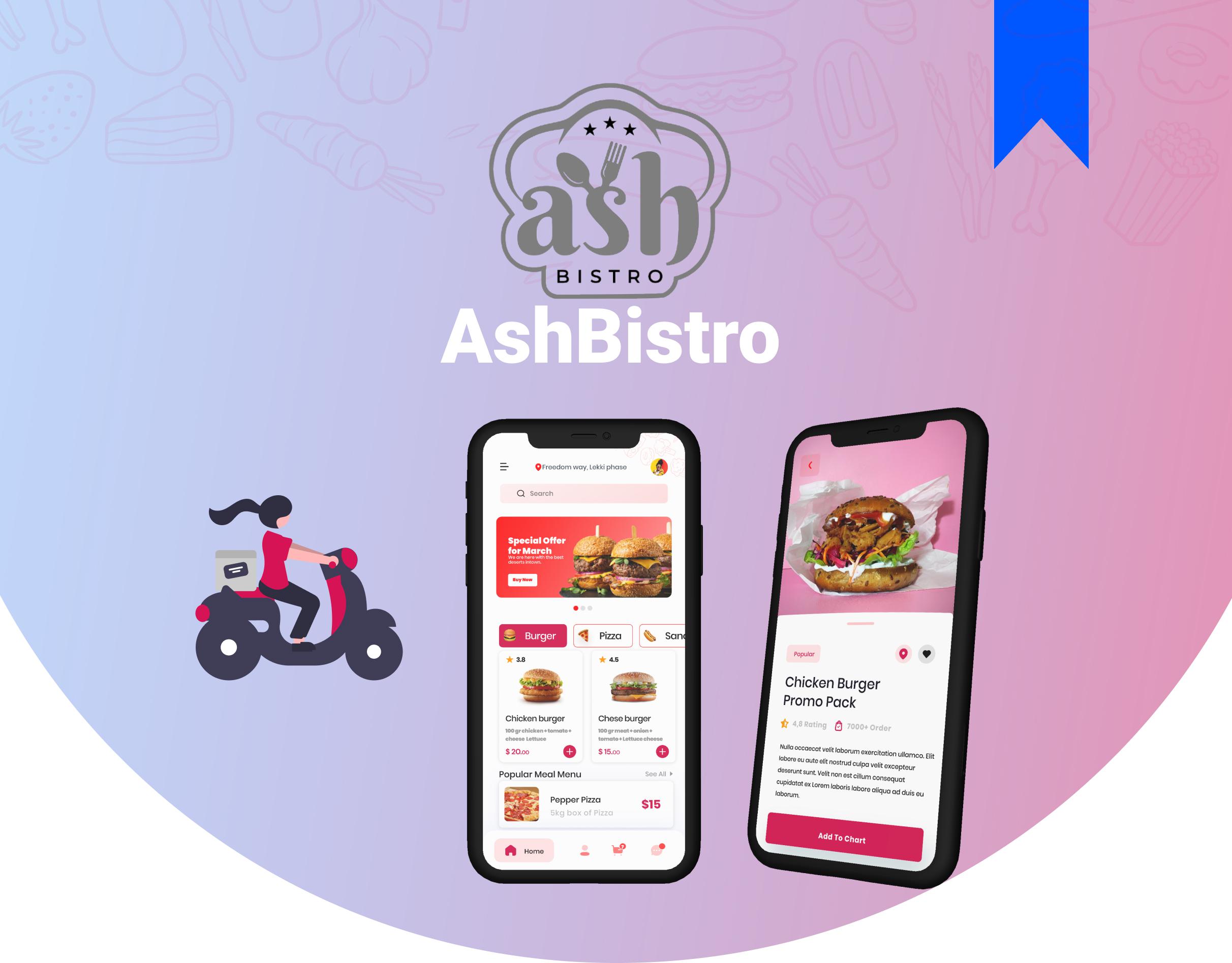 Food Ordering System with User App, Delivery App, and Admin Panel